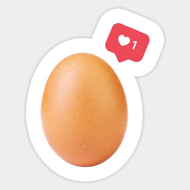 World Record Egg Merch (Egg from Instagram) Sticker by Stivo